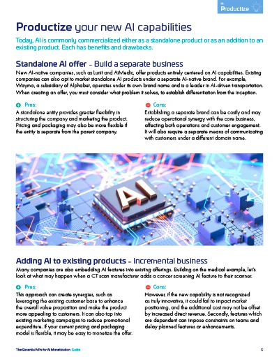 The Essential 4 Ps for AI Monetization Guide Page 3