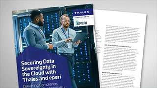 Securing Cloud Data Sovereignty with Thales & eperi – Solution Brief
