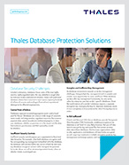 Thales Database Protection Solutions - Solution Briefs