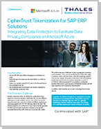 CipherTrust Tokenization for SAP ERP Solutions - Solution Brief