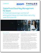 CipherTrust Cloud Key Management for Zoom 