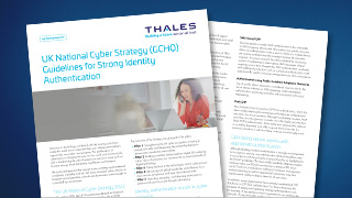 UK National Cyber Strategy (GCHQ) Guidelines for Strong Identity Authentication