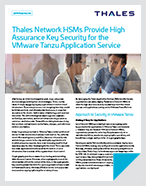 VMware Tanzu Application Service and Thales Luna HSM - Solution Brief