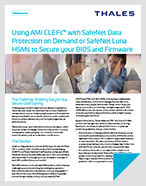 Using AMI CLEFs™ with Thales Data Protection on Demand or Thales Luna HSMs to Secure your BIOS and Firmware - Solution Brief