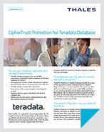 Vormetric Protection For Teradata Database: Delivering Robust Security To Databases And Big Data Environments - Solution Brief