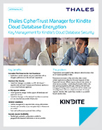 Thales CipherTrust Manager for Kindite Cloud Database Encryption - Solution Brief