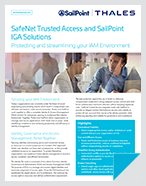 SafeNet Trusted Access and SailPoint IGA Solutions - Solution Brief