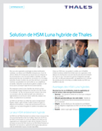 Solution de HSM Luna hybride de Thales - Fiche produit
