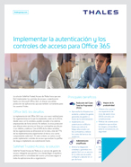 Implementar la autenticación y los controles de acceso para Office 365 - Solution Brief