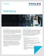 Code Signing-HSM - Solution Brief