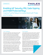 Enabling IoT Security: PKI, Code-Signing and HSM Protected Keys - Solution Brief