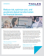 Reduce risk, optimize cost, and accelerate digital transformation for financial services - Solution Brief