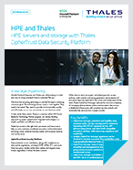 HPE Servers and Storage with Thales CipherTrust Data Security Platform