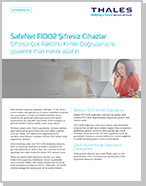 SafeNet FIDO2 Şifresiz Cihazlar - Solution Brief