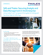 SAS and Thales: Securing Analytics and  Data Management in the Enterprise - Solution Brief