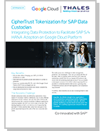 CipherTrust Tokenization for SAP Data Custodian Running