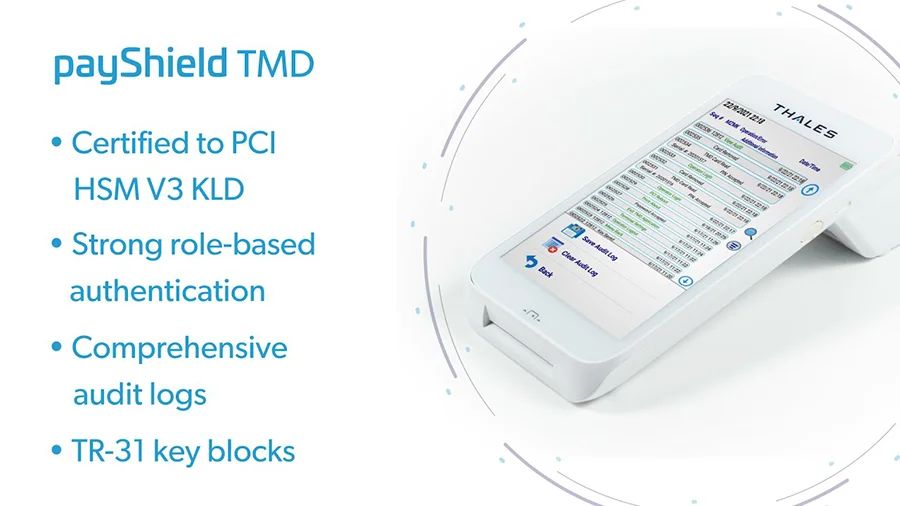Securely share encryption keys with payShield Trusted Management Device