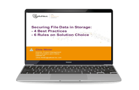Securing File Data in Storage: 4 Best Practices. 6 Rules on Solution Choice - Webinar