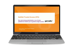 STA: Non solo strong authentication, ma un'unica piattaforma intuitiva - Webinar