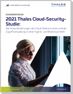 Thales Cloud-Security-Studie 2021 - Europäische Ausgabe