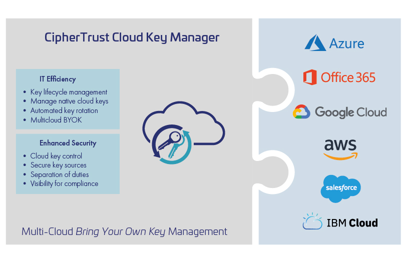 CipherTrust Cloud Key Manager (CCKM) の概要図