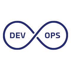 ícono de operaciones de desarrollo de software