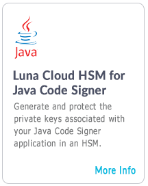 Luna Cloud HSM for Java Code Signer