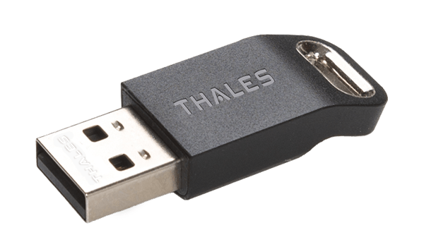 Token USB com opções de toque