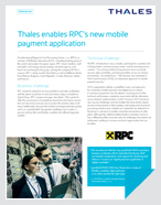 Thales Enables Rpc’s New Mobile Payment Application Case Study