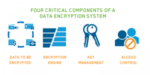 4 elements of a data encryption system