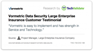 Large Enterprise Insurance Customers for Vormetric Data Security