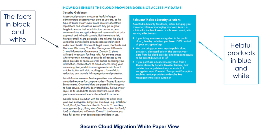 Secure Cloud Migration and the Cloud Security Alliance